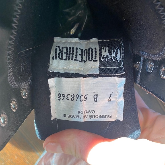 Vintage Dark Brown Lace-Up Boots - Picture 6 of 10